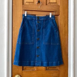 American Apparel denim skirt